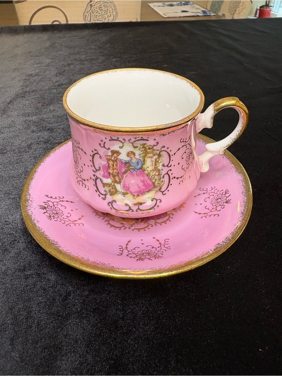 Other - Vintage Lusterware Porcelain Demitasse Cup And Saucer